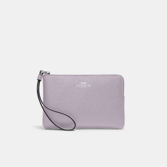 Coach Corner Zip Wristlet - Colour: Mist - Brand New - Picture 1 of 3